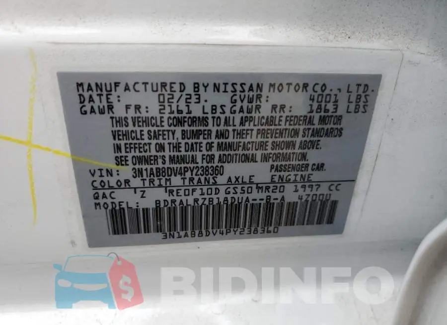 3N1AB8DV4PY238360 Photo# 12