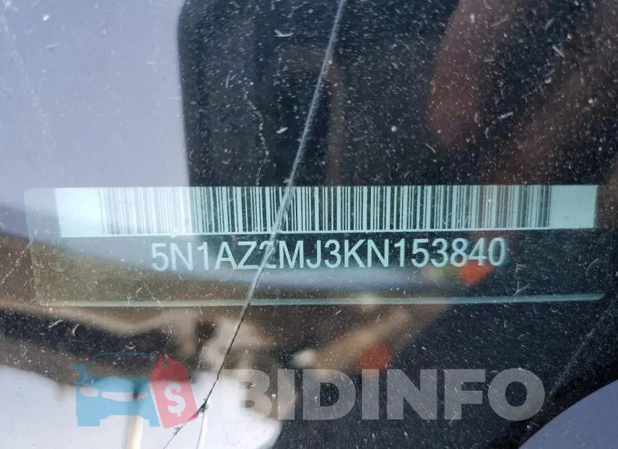 5N1AZ2MJ3KN153840 Photo# 12