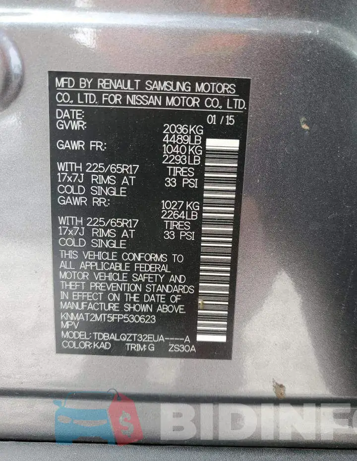 KNMAT2MT5FP530623 Photo# 12