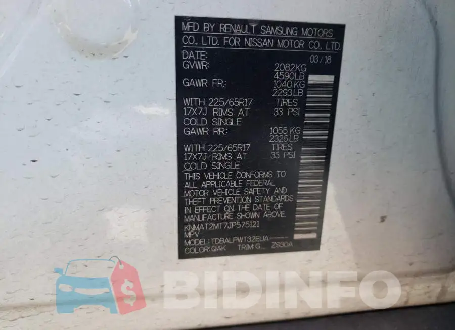 KNMAT2MT7JP575121 Photo# 13