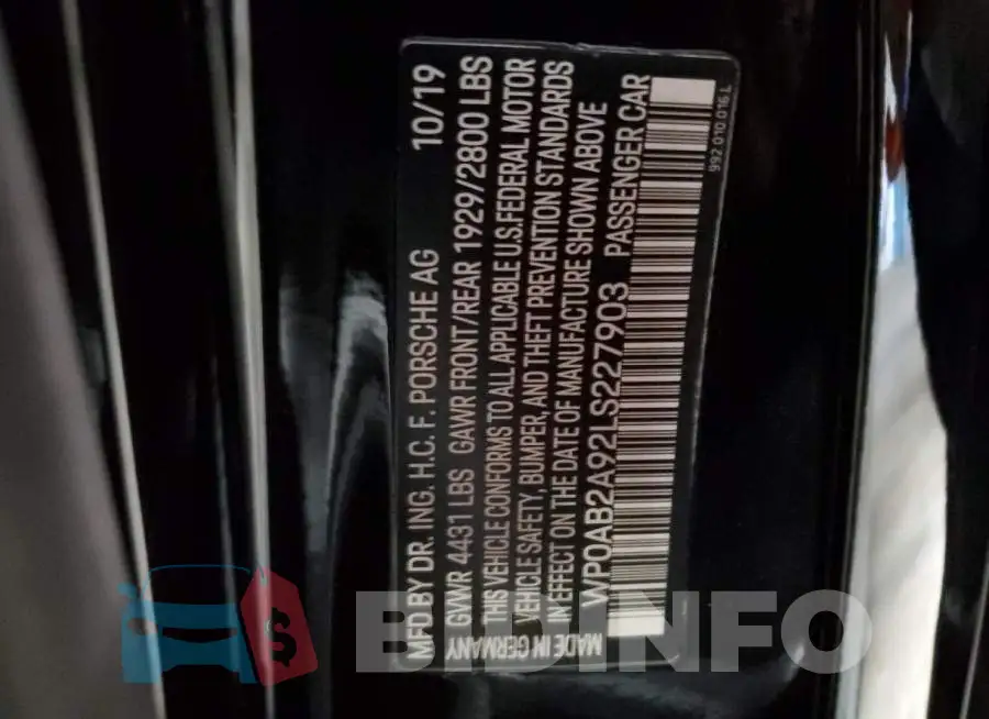 WP0AB2A92LS227903 Photo# 12
