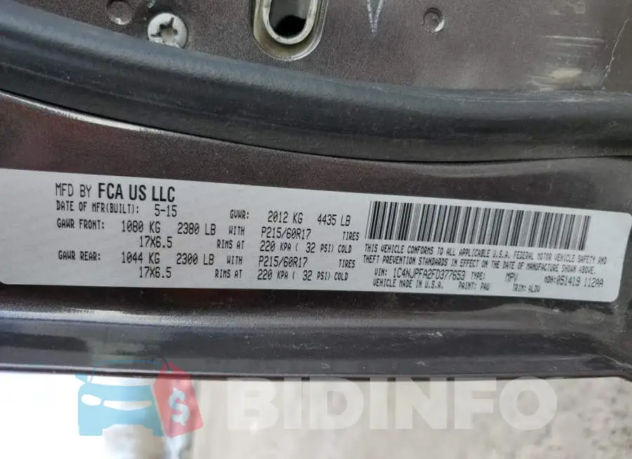 1C4NJPFA2FD377653 Photo# 13