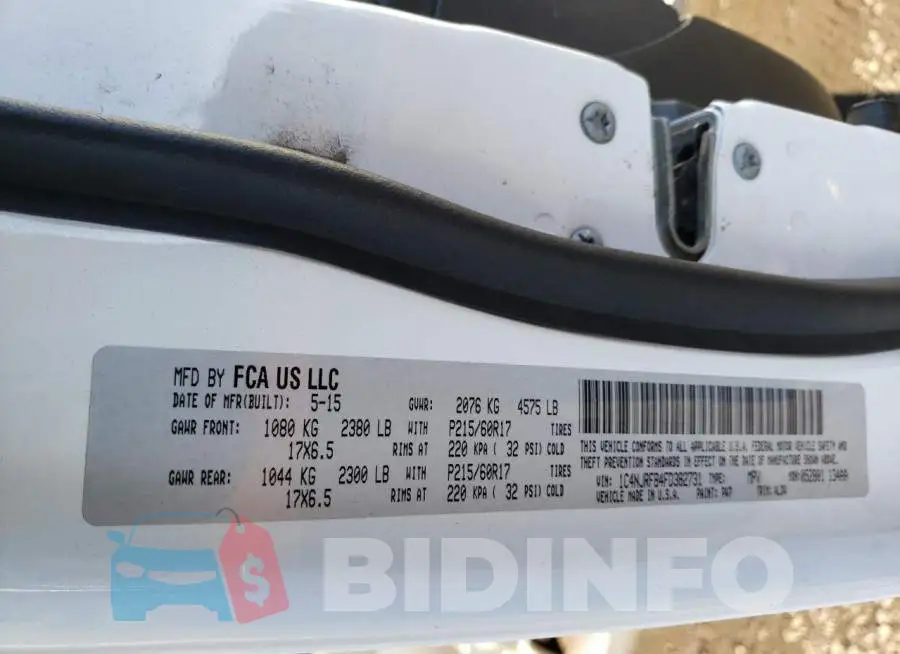1C4NJRFB4FD382731 Photo# 13