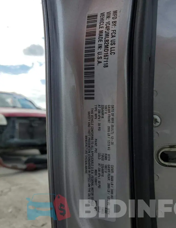1C4PJMLB2MD167118 Photo# 13