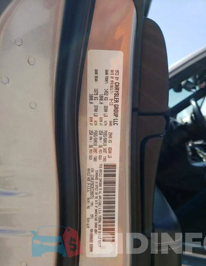1C4RJFBG3EC288751 Photo# 12