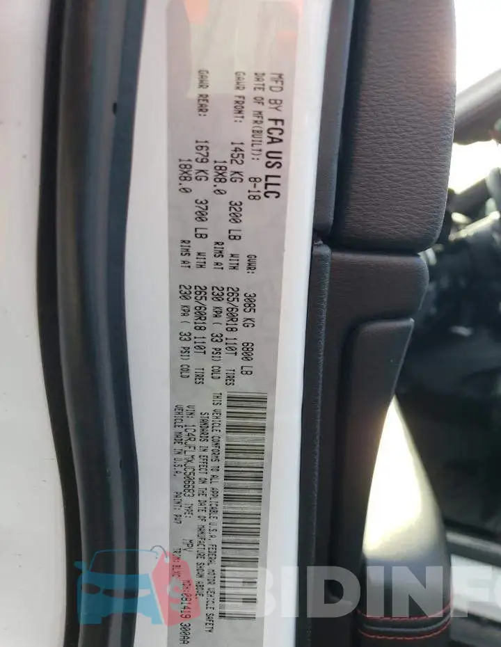 1C4RJFLMXJC506683 Photo# 12