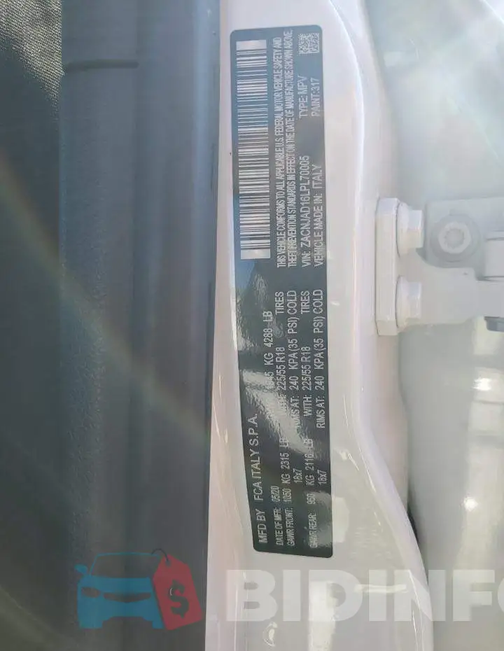 ZACNJAD16LPL70005 Photo# 13