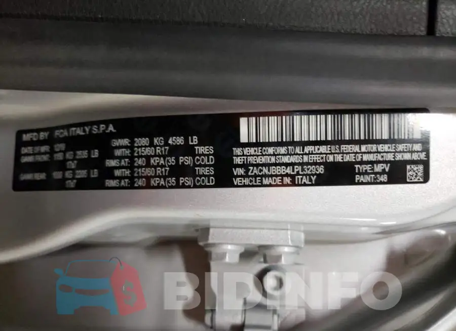 ZACNJBBB4LPL32936 Photo# 13