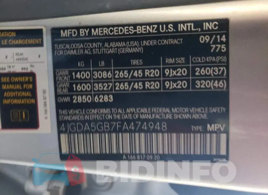 4JGDA5GB7FA474948 Photo# 13