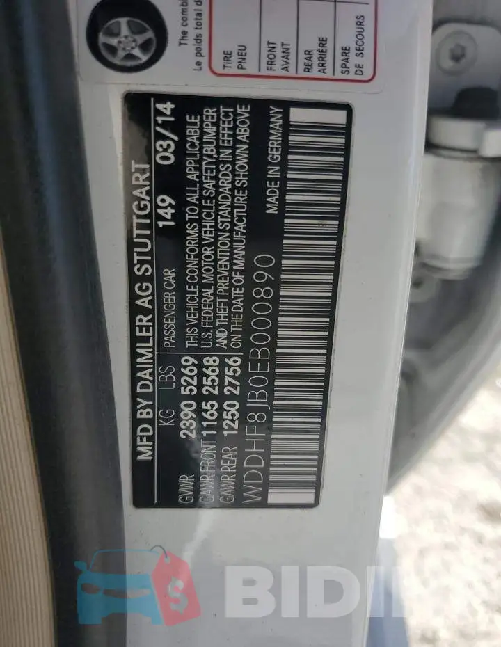 WDDHF8JB0EB000890 Photo# 12