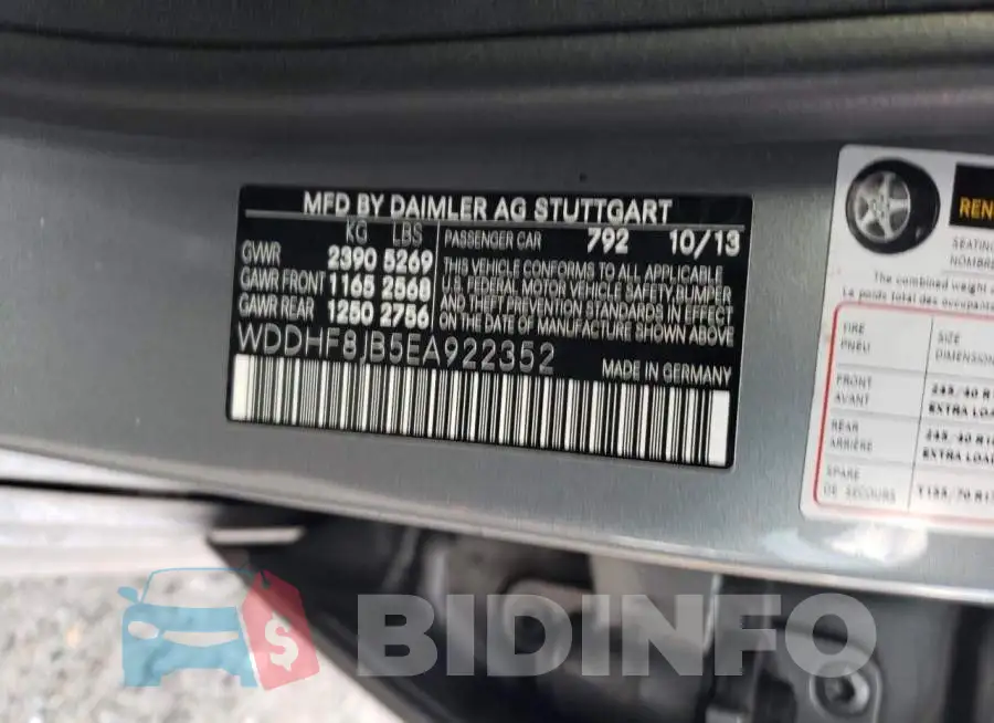WDDHF8JB5EA922352 Photo# 12