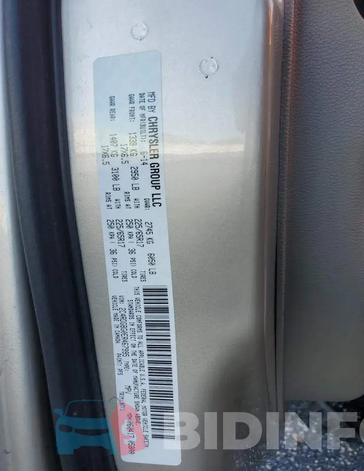2C4RDGBG0ER467995 Photo# 13