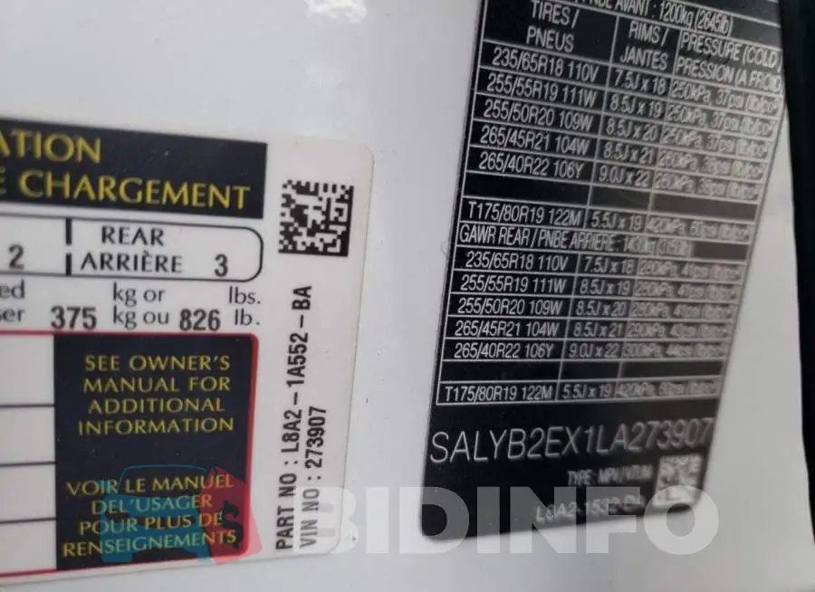 SALYB2EX1LA273907 Photo# 13