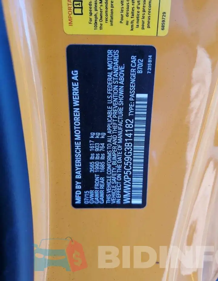 WMWXP5C59G3B14182 Photo# 12