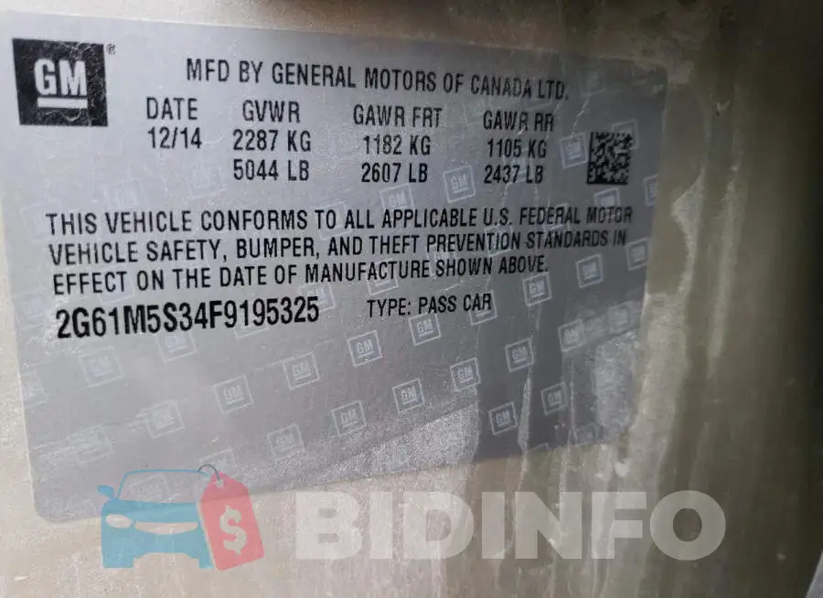 2G61M5S34F9195325 Photo# 12