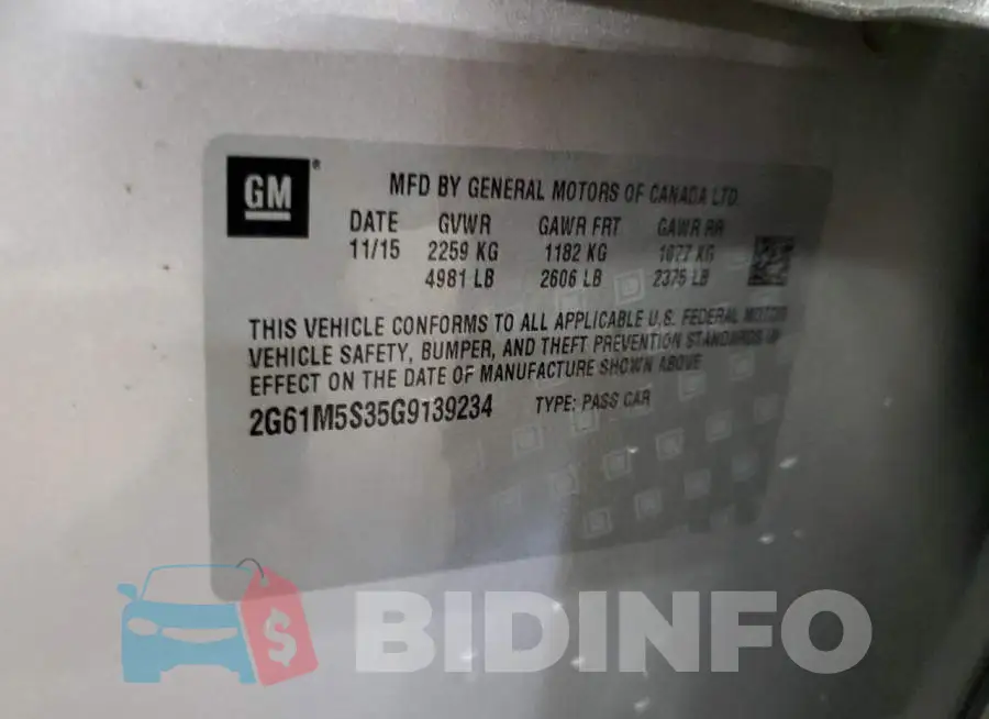 2G61M5S35G9139234 Photo# 12