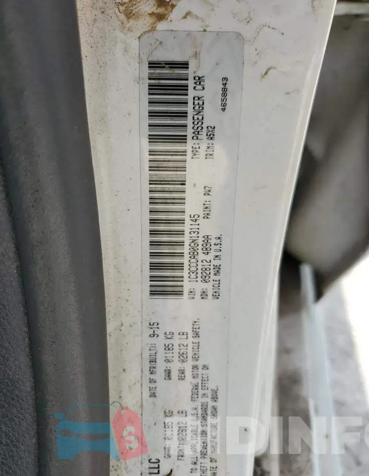 1C3CCCAB0GN131145 Photo# 12