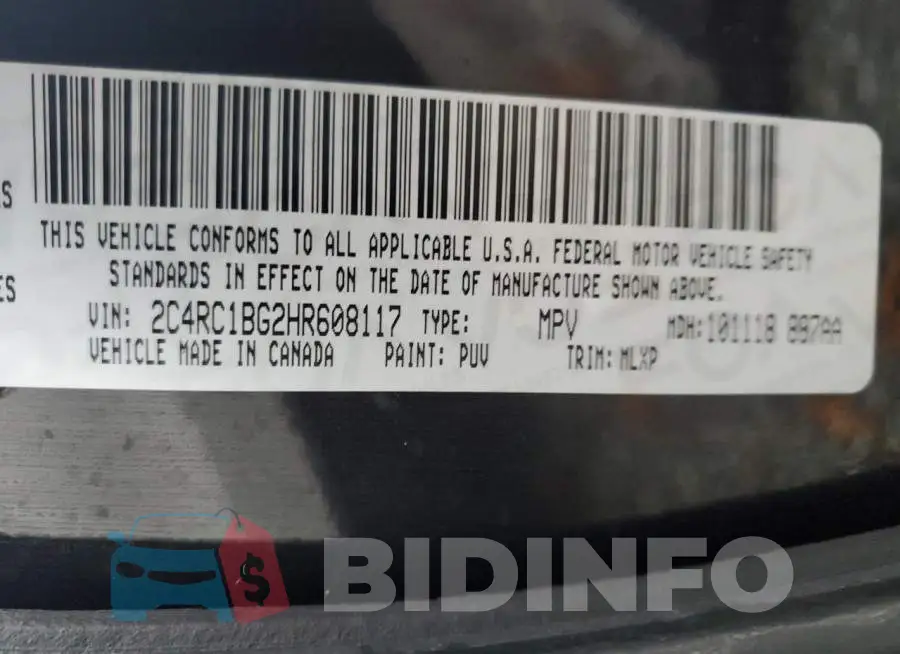 2C4RC1BG2HR608117 Photo# 13