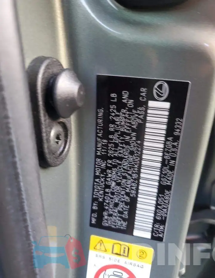 58ABZ1B14KU012274 Photo# 12