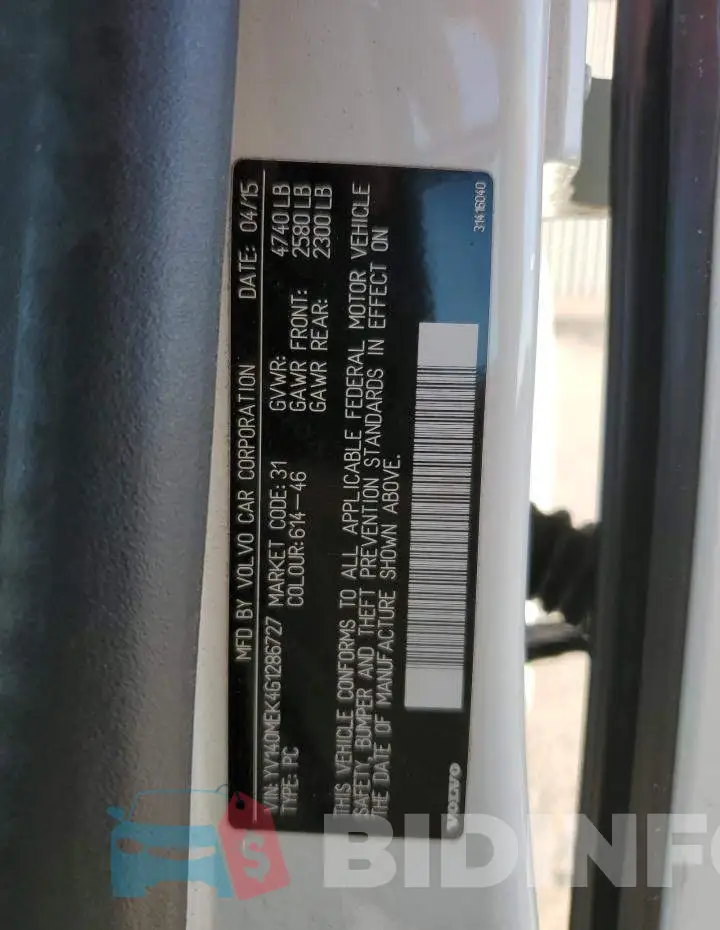 YV140MEK4G1286727 Photo# 12