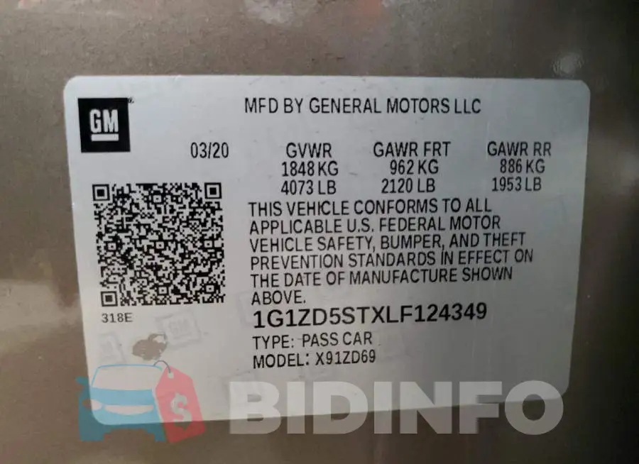 1G1ZD5STXLF124349 Photo# 12