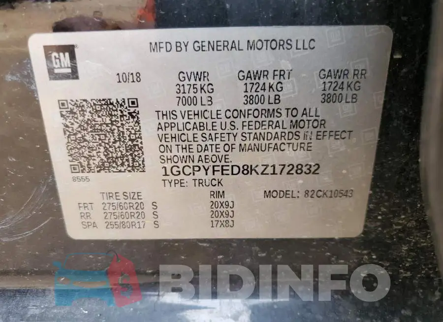 1GCPYFED8KZ172832 Photo# 13