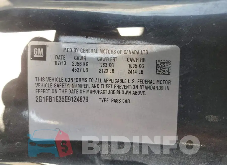 2G1FB1E35E9124879 Photo# 13