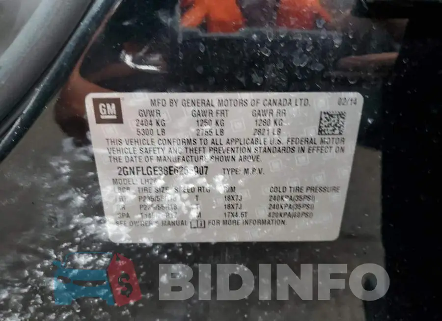 2GNFLGE38E6256907 Photo# 13