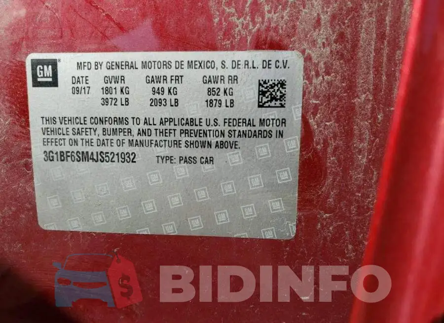 3G1BF6SM4JS521932 Photo# 12