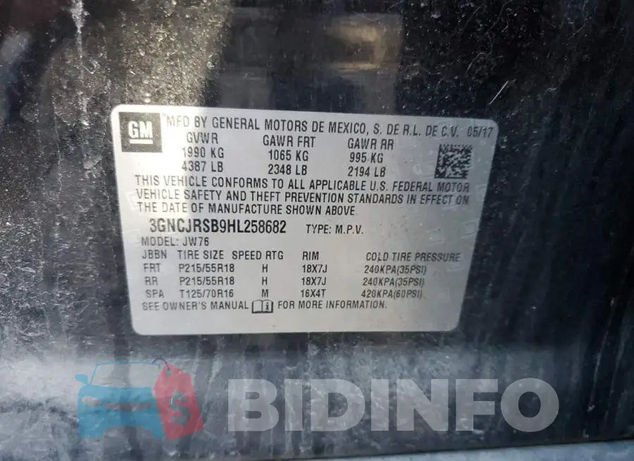 3GNCJRSB9HL258682 Photo# 14