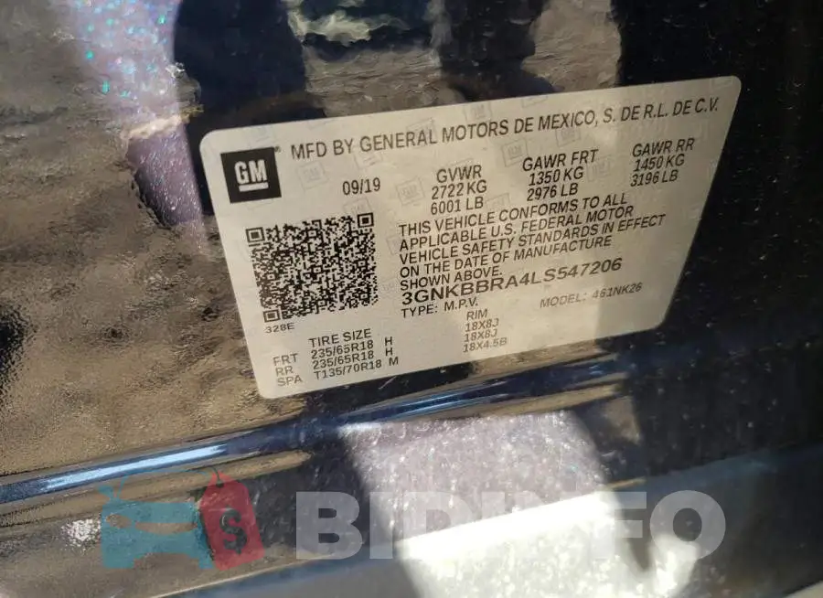 3GNKBBRA4LS547206 Photo# 13