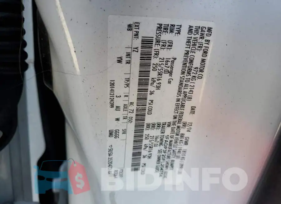 1FADP3F20FL204754 Photo# 12