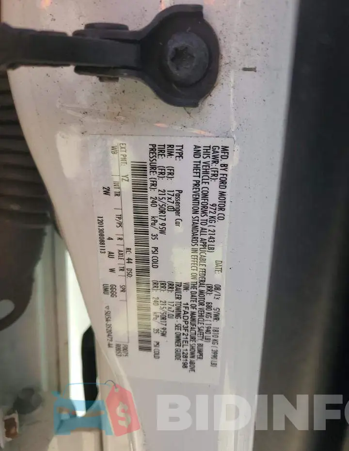 1FADP3F21EL128198 Photo# 12