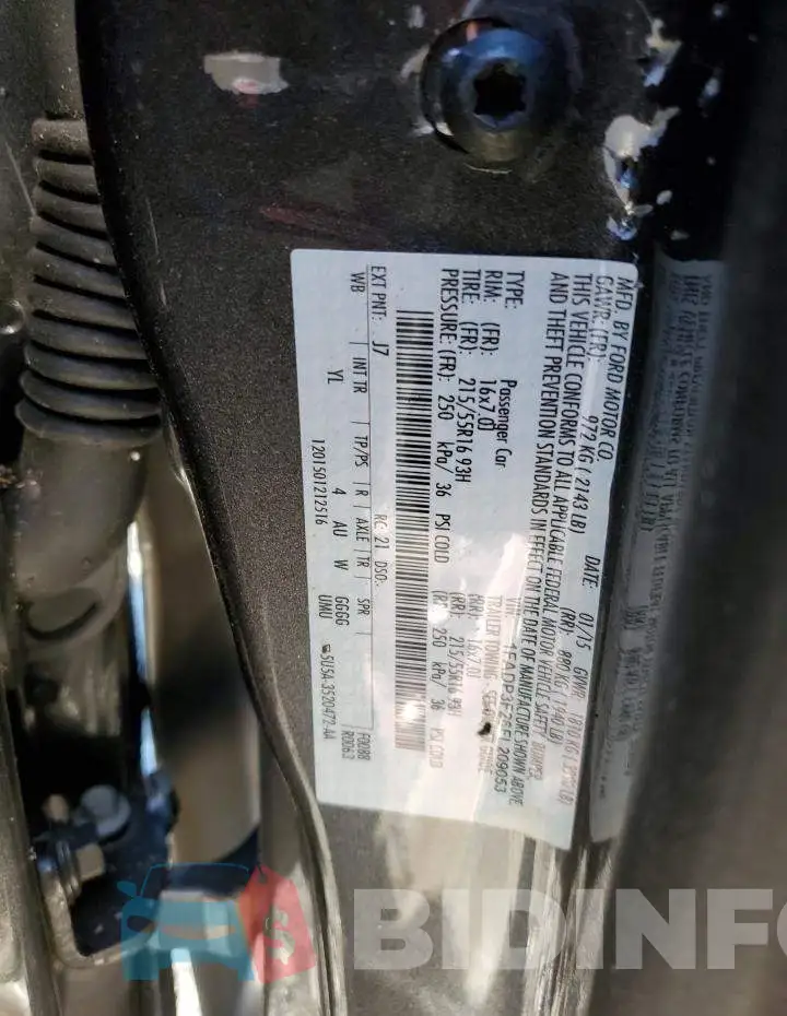 1FADP3F26FL209053 Photo# 12