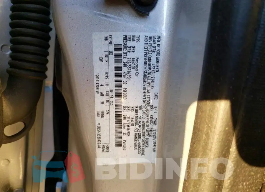 1FADP3F28EL449333 Photo# 13