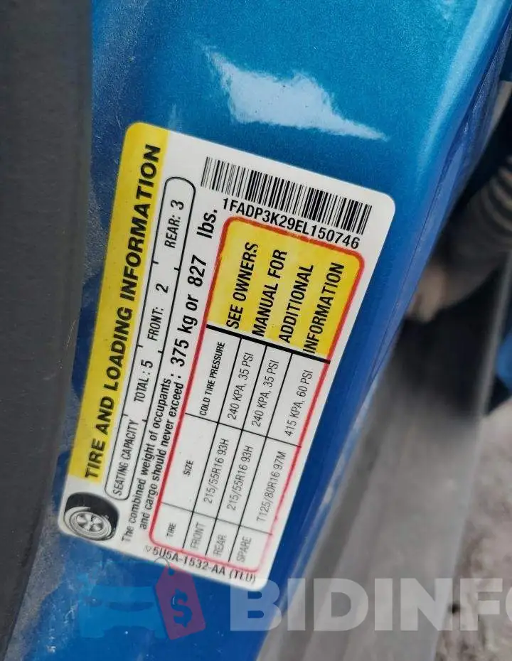1FADP3K29EL150746 Photo# 12