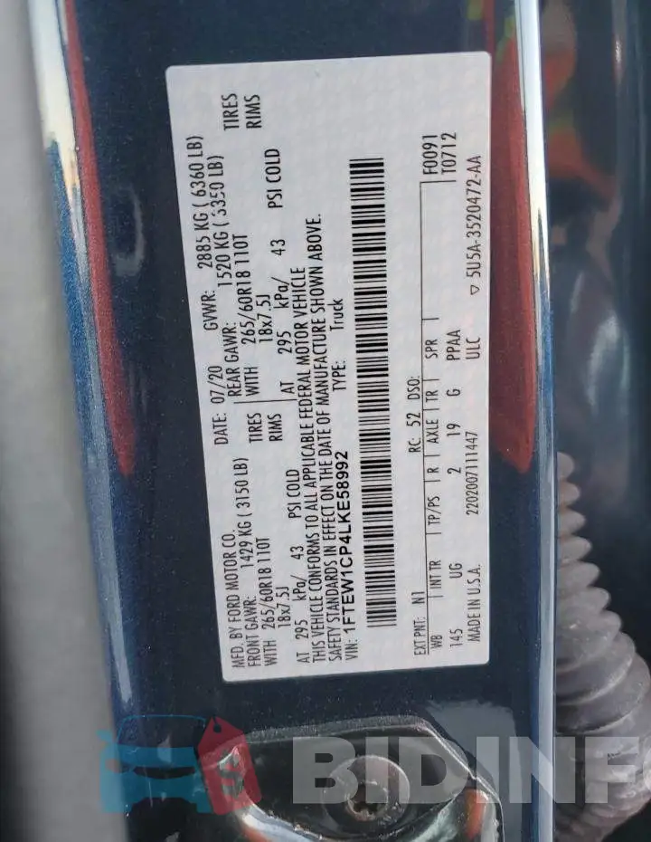 1FTEW1CP4LKE58992 Photo# 12