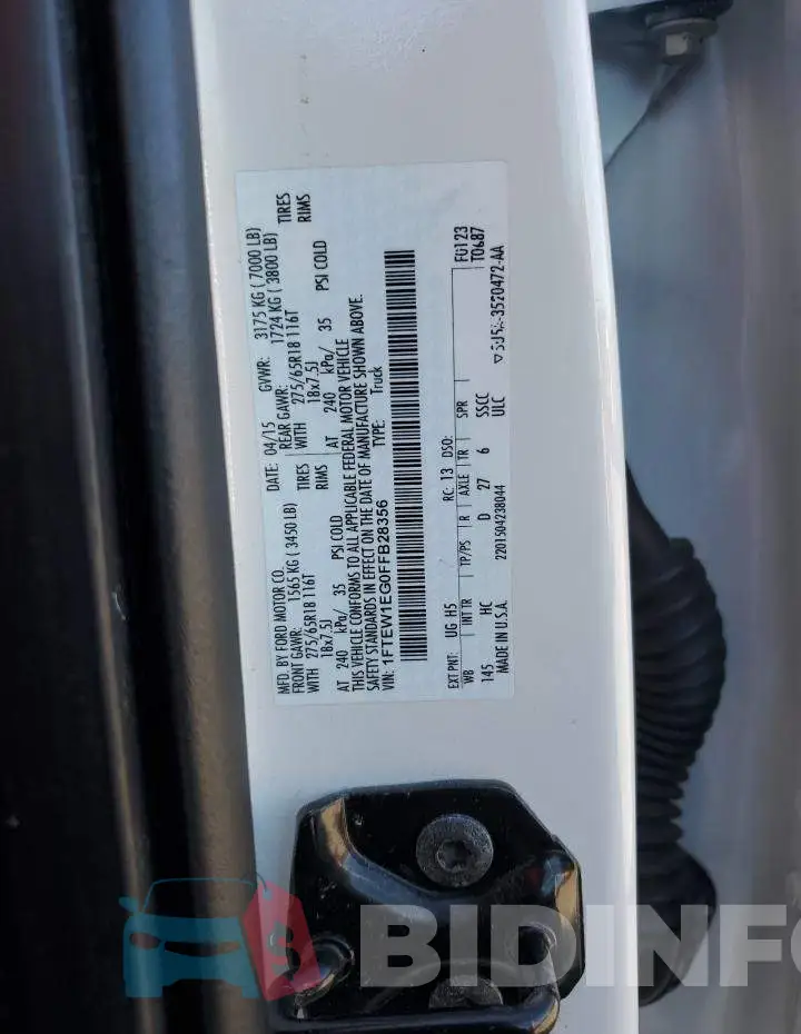 1FTEW1EG0FFB28356 Photo# 12