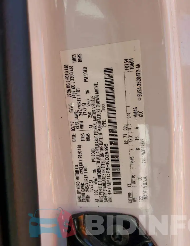 1FTMF1CP5HKD25595 Photo# 12