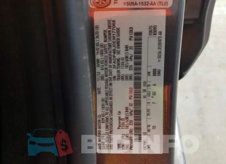 3FADP4BJ0EM177068 Photo# 12
