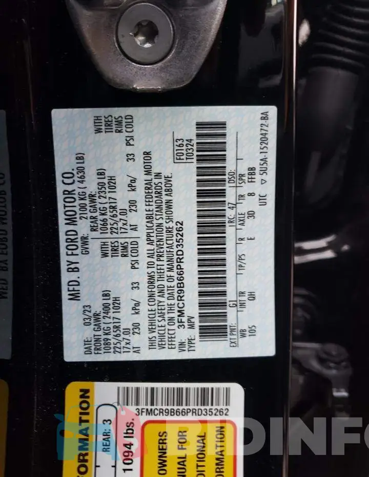 3FMCR9B66PRD35262 Photo# 12