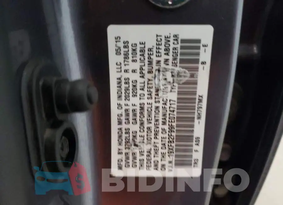19XFB2F99FE074717 Photo# 12