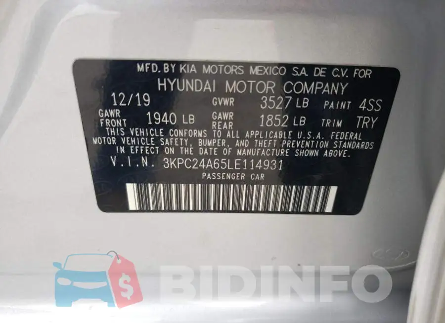 3KPC24A65LE114931 Photo# 12