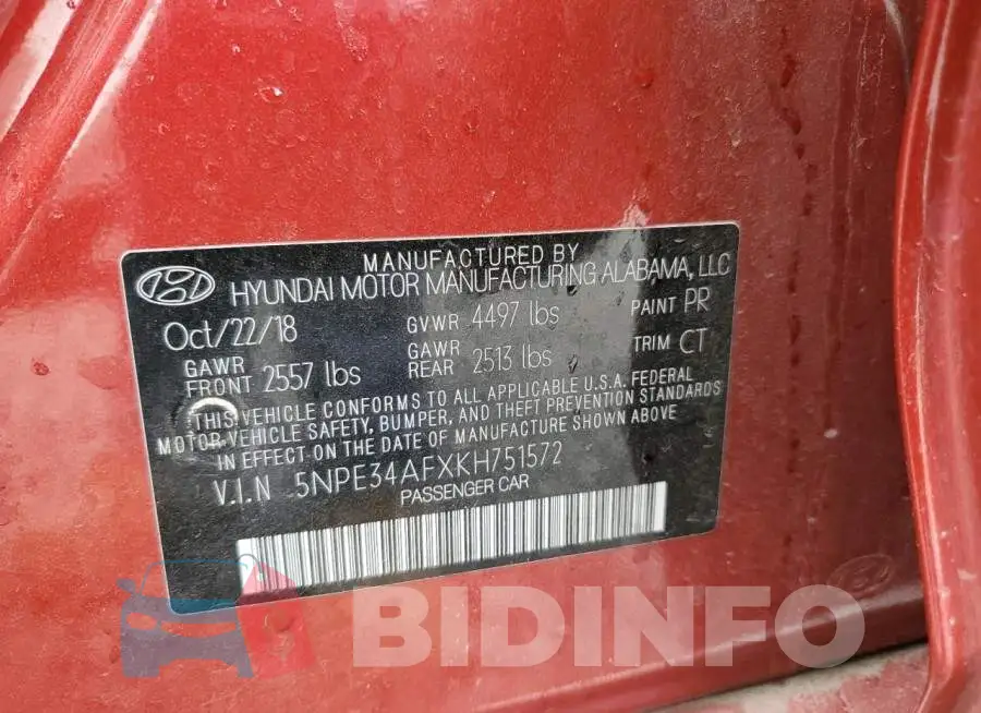 5NPE34AFXKH751572 Photo# 12