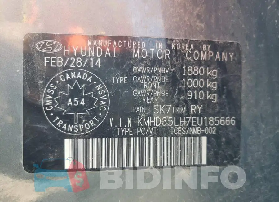 KMHD35LH7EU185666 Photo# 12