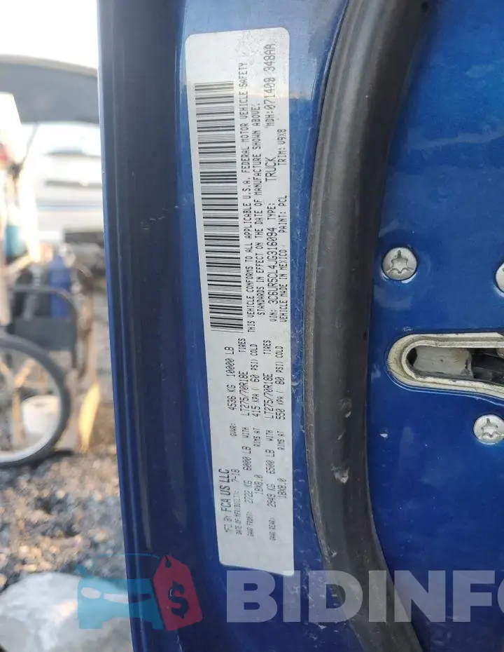 3C6UR5CL4JG316094 Photo# 12