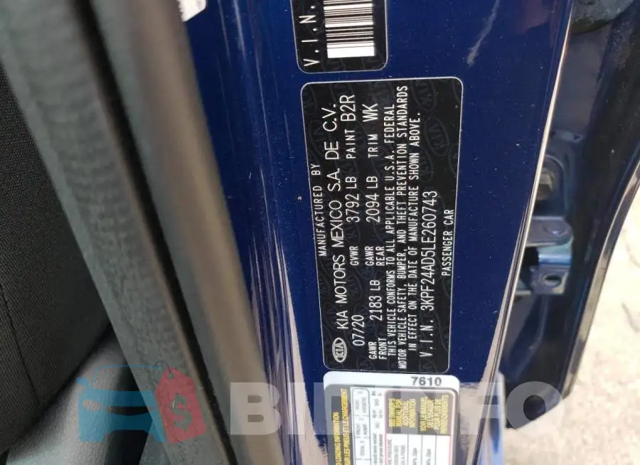 3KPF24AD5LE260743 Photo# 13
