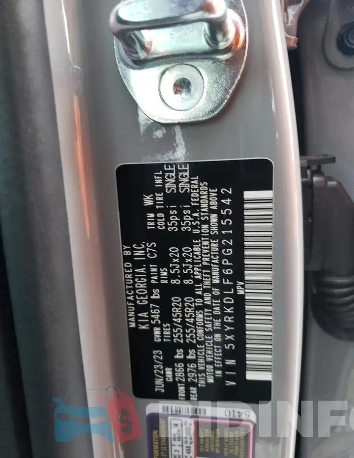 5XYRKDLF6PG215542 Photo# 13