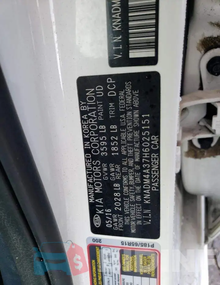 KNADM4A37H6025151 Photo# 12