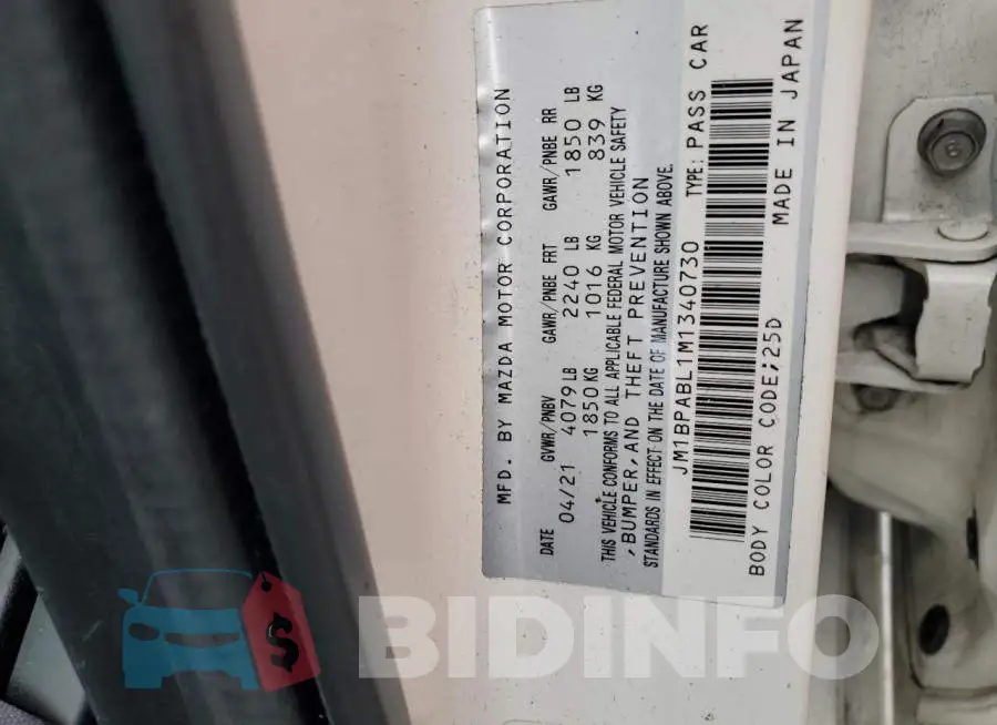 JM1BPABL1M1340730 Photo# 12